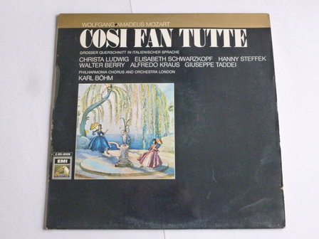 Mozart - Cosi fan Tutte / Christa Ludwig, Karl B&ouml;hm (LP)