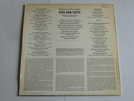 Mozart - Cosi fan Tutte / Christa Ludwig, Karl B&ouml;hm (LP)
