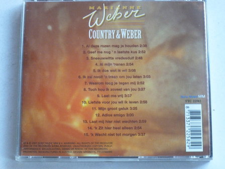 Marianne Weber - Country &amp; Weber (sony)