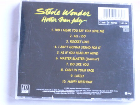 Stevie Wonder - Hotter than july 