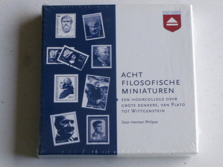 Acht Filosofische Miniaturen - Een Hoorcollege over grote denkers  / Herman Philipse ( 8 CD) Nieuw
