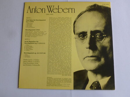 Anton Webern - Streichquartette / LaSalle Quartett (LP)