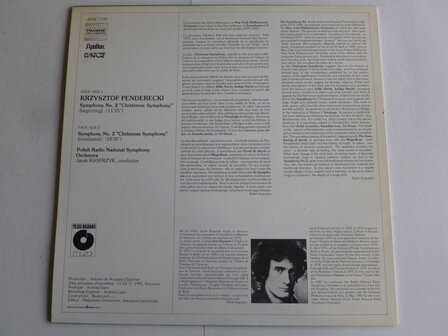 Krzysztof Penderecki - Symph. 2 / Jacek Kasprzyk (LP)