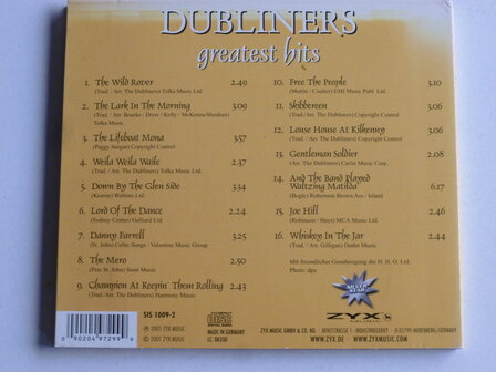 Dubliners - Greatest Hits (ZYX music)