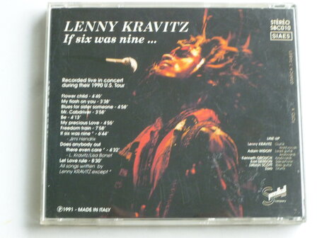 Lenny Kravitz - If six was nine.../ Live in Concert 
