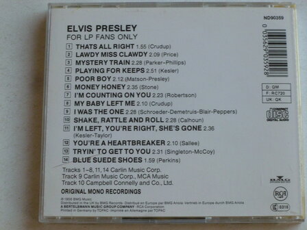 Elvis Presley - For LP Fans Only