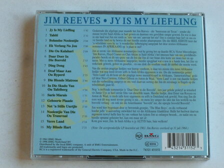 Jim Reeves - Jy is My Liefling en 15 andere Afrikaanse Treffer (2 CD)