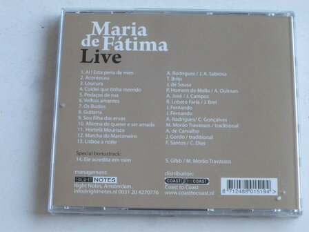 Maria de Fatima - Live (met handtekening)
