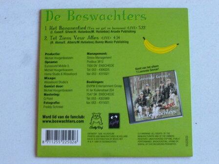 De Boswachters - Het Bananenlied (CD Single)