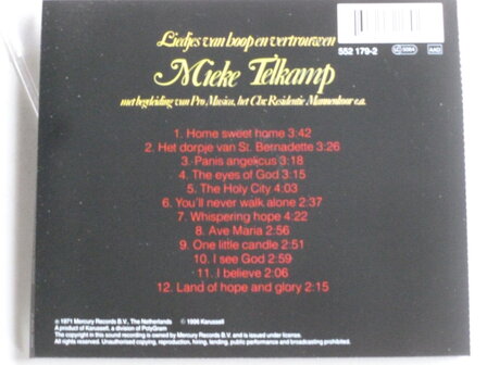 Mieke Telkamp - Liedjes van Hoop en Vertrouwen (spectrum)