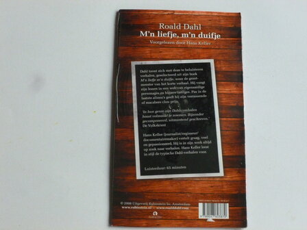 Roald Dahl - M'n Liefje, m'n Duifje ( 1 CD Luisterboek) nieuw