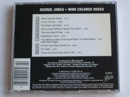 George Jones - Wine Colored Roses