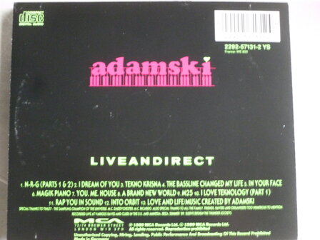 Adamski - Liveandirect