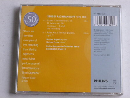 Rachmaninoff - Piano Concerto no.3 / Martha Argerich, Chailly