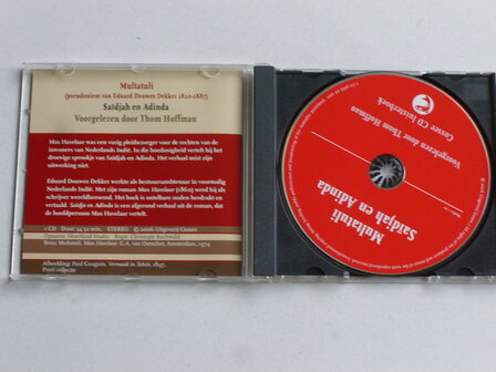 Multatuli - Sa&iuml;djah en Adinda (CD luisterboek)