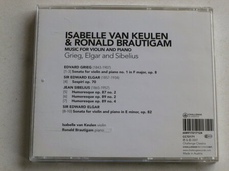 Isabelle van Keulen & Ronald Brautigam - Music for Violin and Piano