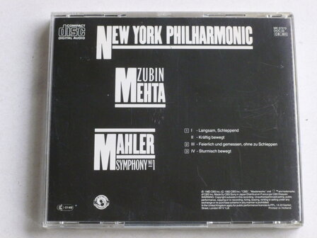 Mahler - Symphony 1 / New York Philh. Zubin Mehta