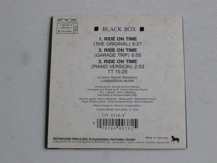 Black Box - Ride on Time (CD Single)