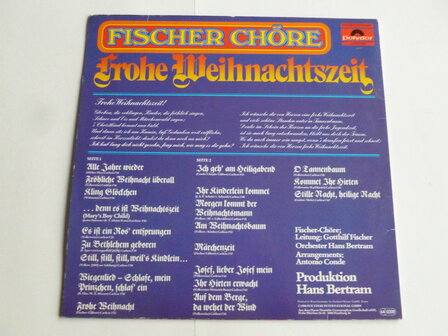 Fischer Ch&ouml;re - Frohe Weihnachtszeit (LP)