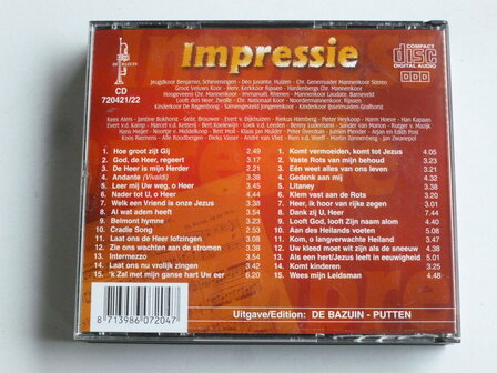 Impressie - De allermooiste liederen en melodie&euml;n voor koor en instrumenten (2 CD)