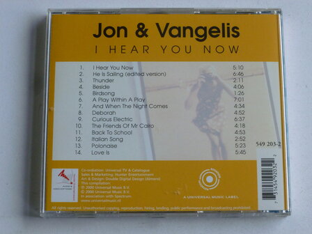 Jon &amp; Vangelis - I hear you now (rotation)