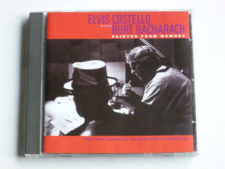 Elvis Costello with Burt Bacharach - painted from memory