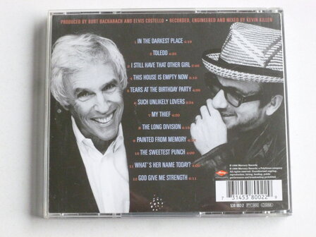 Elvis Costello with Burt Bacharach - painted from memory