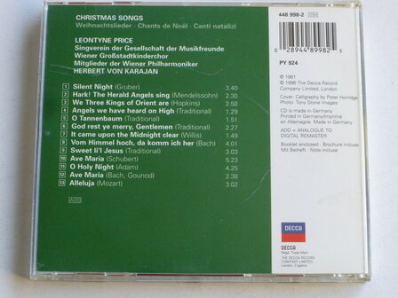 Leontyne Price / Herbert von Karajan - Christmas Songs