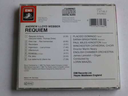 Andrew Lloyd Webber - Requiem / Placido Domingo, Sarah Brightman (EMI)