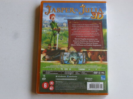 Jasper &amp; Julia en de Dappere Ridders (2 D en 3 D versie / DVD) Nieuw