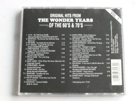 Original Hits from The Wonder Years of the 60&#039;s &amp; 70&#039;s