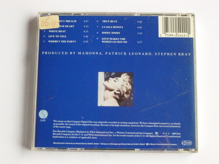 Madonna - True Blue (WEA)