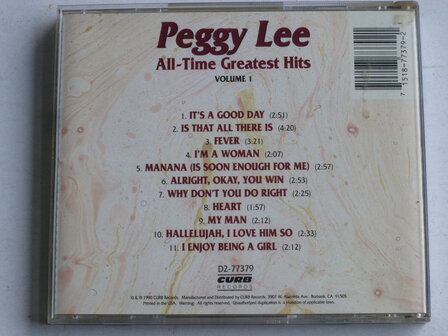 Peggy Lee - All Time Greatest Hits vol.1