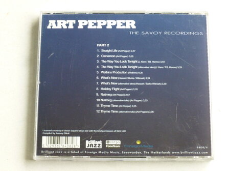 Art Pepper - The Savoy Recordings part 2