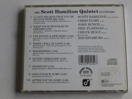 The Scott Hamilton Quintet - In Concert