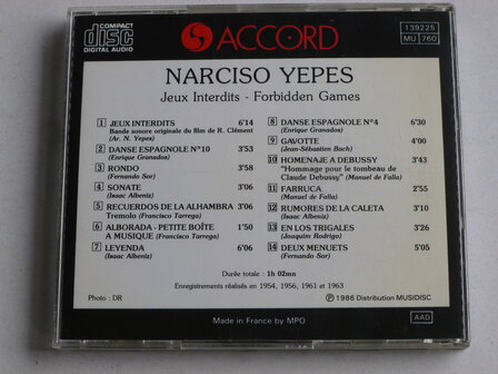 Narciso Yepes - Jeux Interdits / Forbidden Games