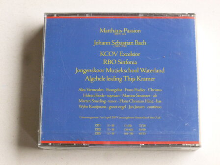 Bach - Matthaus Passion / KCOV Excelsior, Thijs Kramer (3 CD) Nieuw