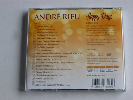 Andre Rieu - Happy Days (Deluxe Edition CD & DVD)