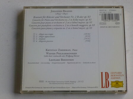 Brahms - Klavierkonzert no. 2 / Krystian Zimerman, Leonard Bernstein