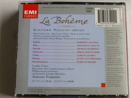 Puccini - La Boheme / Alagna,Ramey, Vaduva, Hampson, Antonio Pappano (2 CD)