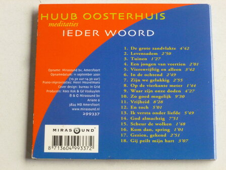 Huub Oosterhuis - Meditaties / ieder woord