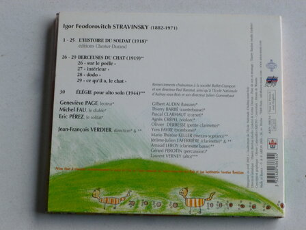 Stravinsky - Histoire du Soldat / Jean Francois Verdier