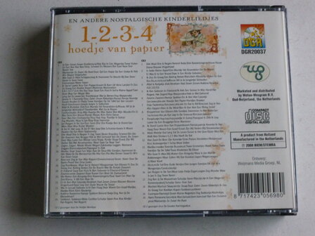 1-2-3-4 Hoedje van Papier en andere nostalgische kinderliedjes (2 CD) 