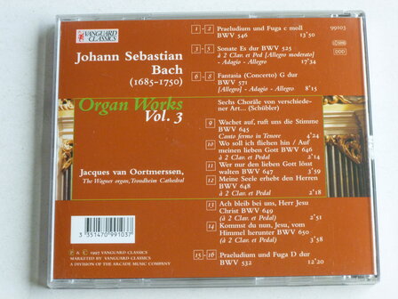 Bach - Organ Works vol. 3 / Jacques van Oortmerssen