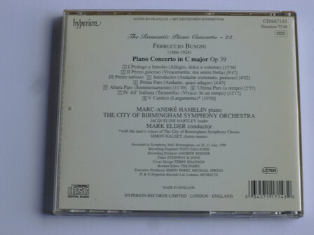 Busoni - Piano Concerto / Marc-Andre Hamelin, Mark Elder