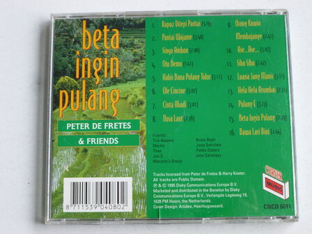 Peter De Fretes &amp; Friends - Beta Ingin Pulang