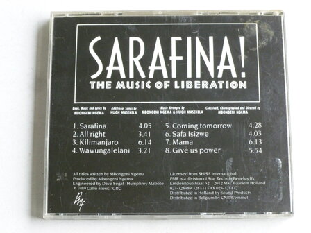 Sarafina! - The Music of Liberation