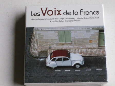 Les Voix de la France - Brassens, Brel, Gainsbourg, Greco, Piaff, (7 CD) Nieuw
