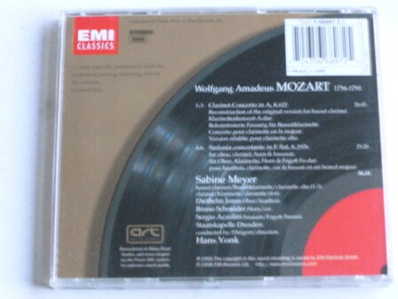 Mozart - Clarinet Concerto / Sabine Meyer, Hans Vonk