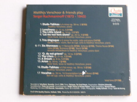 Matthijs Verschoor &amp; Friends play Rachmaninoff